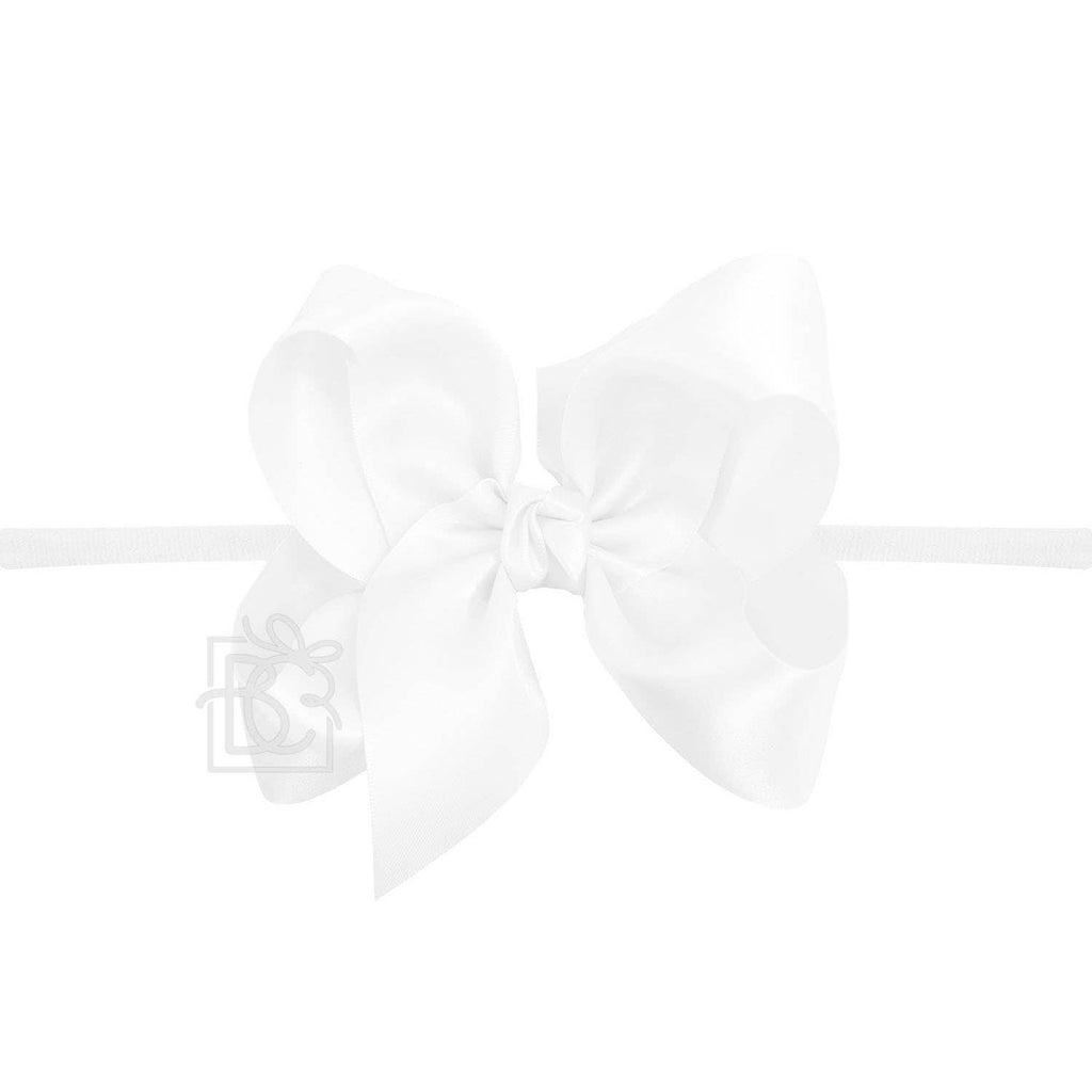PANTYHOSE HEADBAND W/SATIN BOW