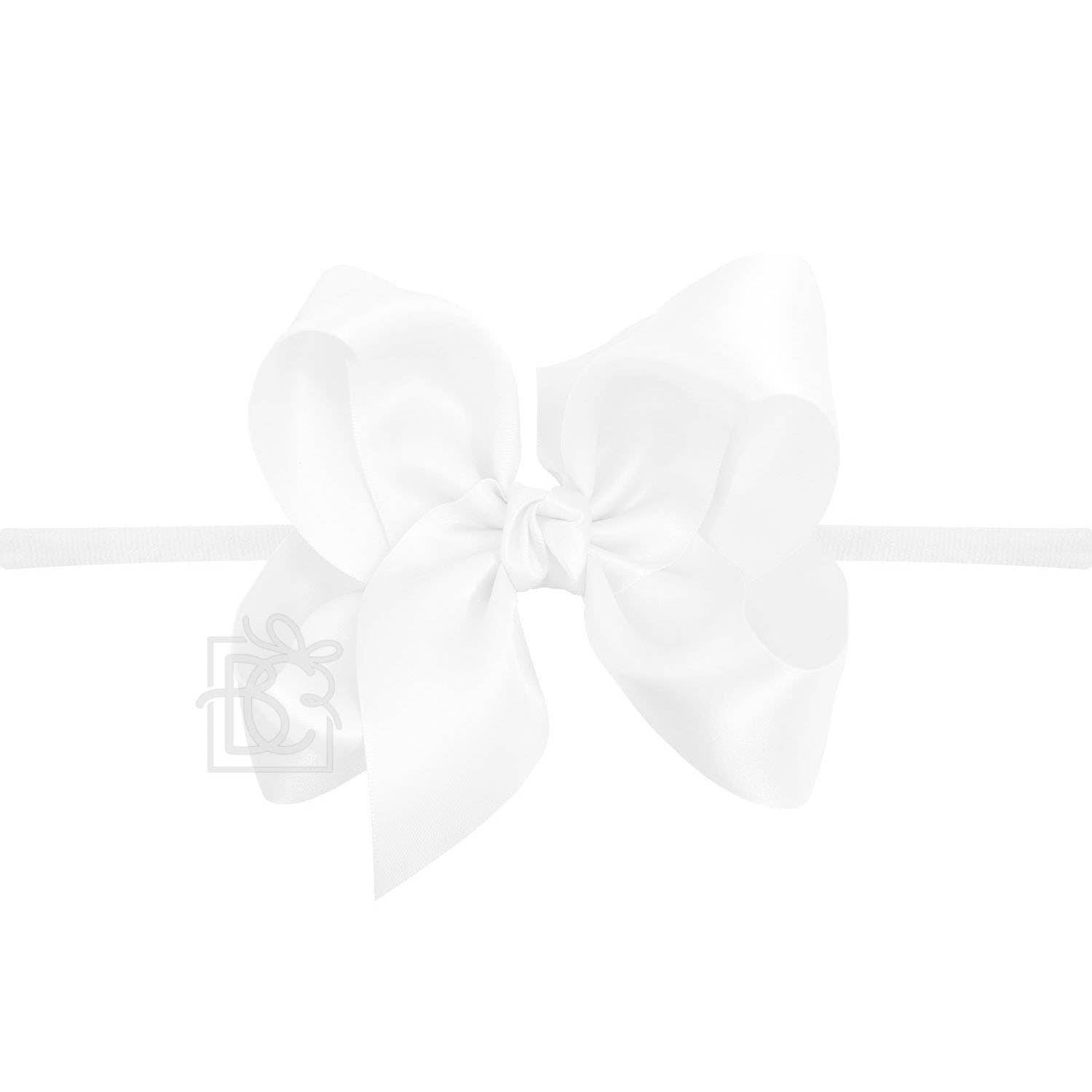 PANTYHOSE HEADBAND W/SATIN BOW