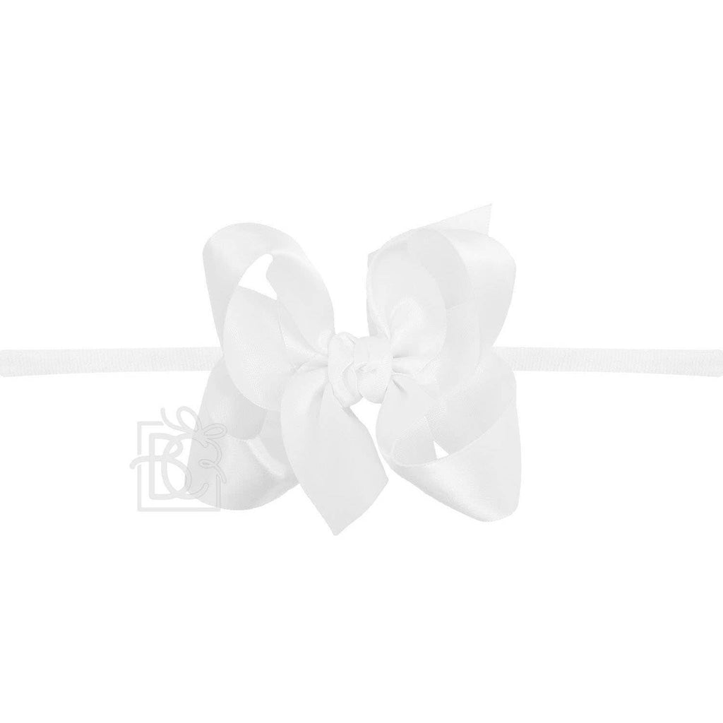 PANTYHOSE HEADBAND W/SATIN BOW