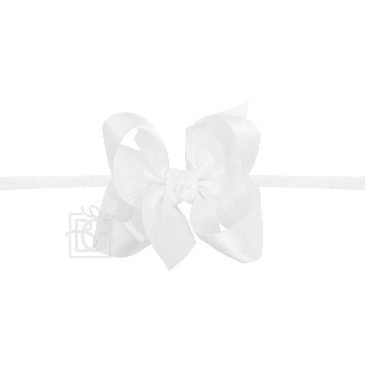 PANTYHOSE HEADBAND W/SATIN BOW