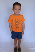 Orange/Navy Tiger T-Shirt