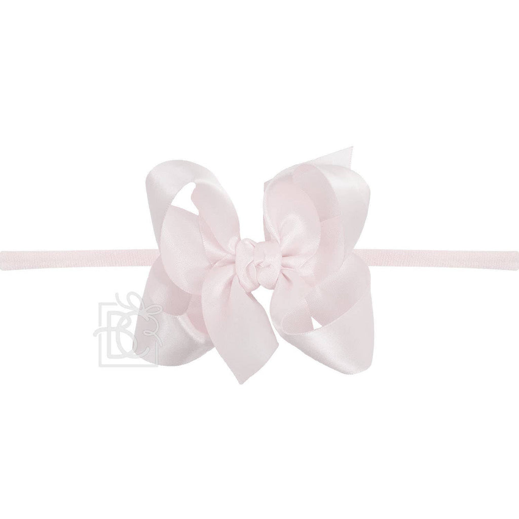 PANTYHOSE HEADBAND W/SATIN BOW