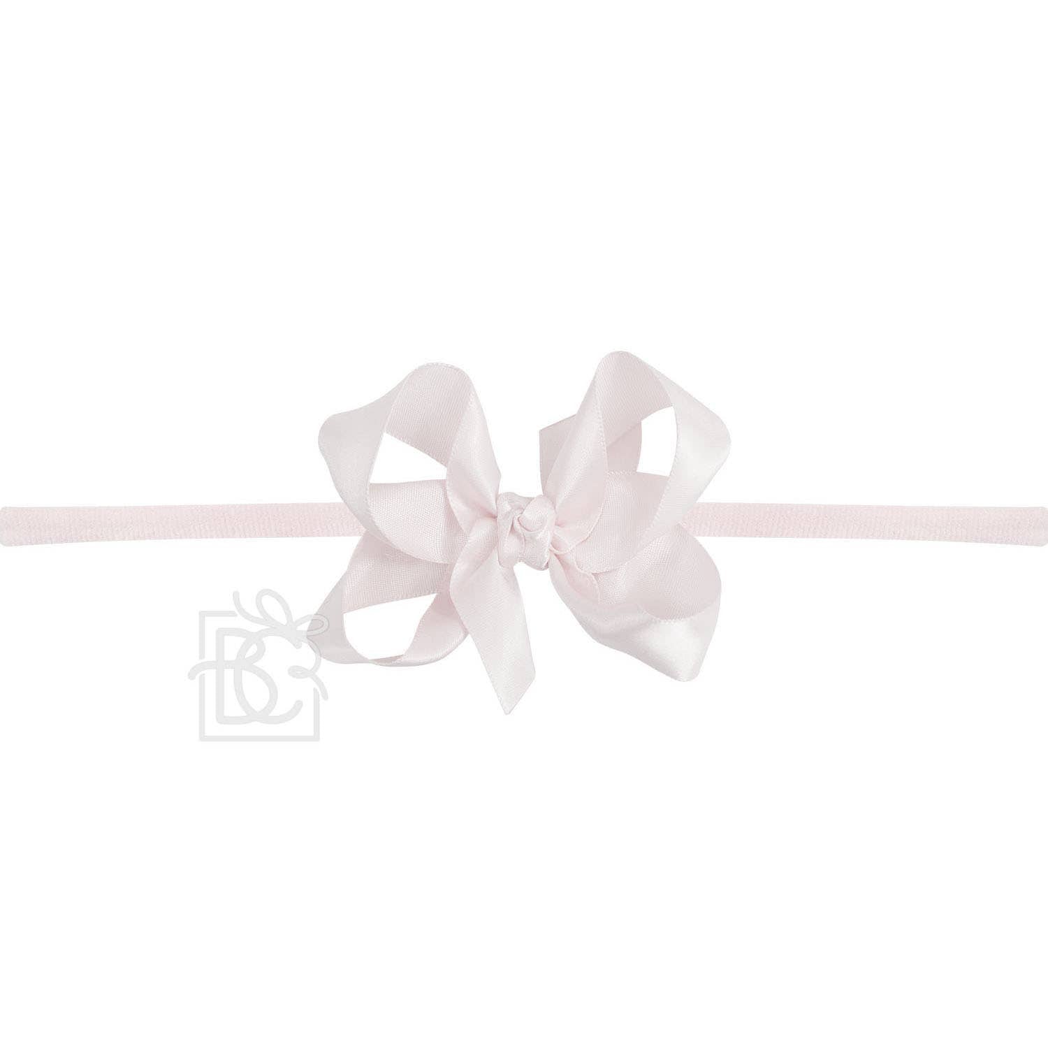 PANTYHOSE HEADBAND W/SATIN BOW