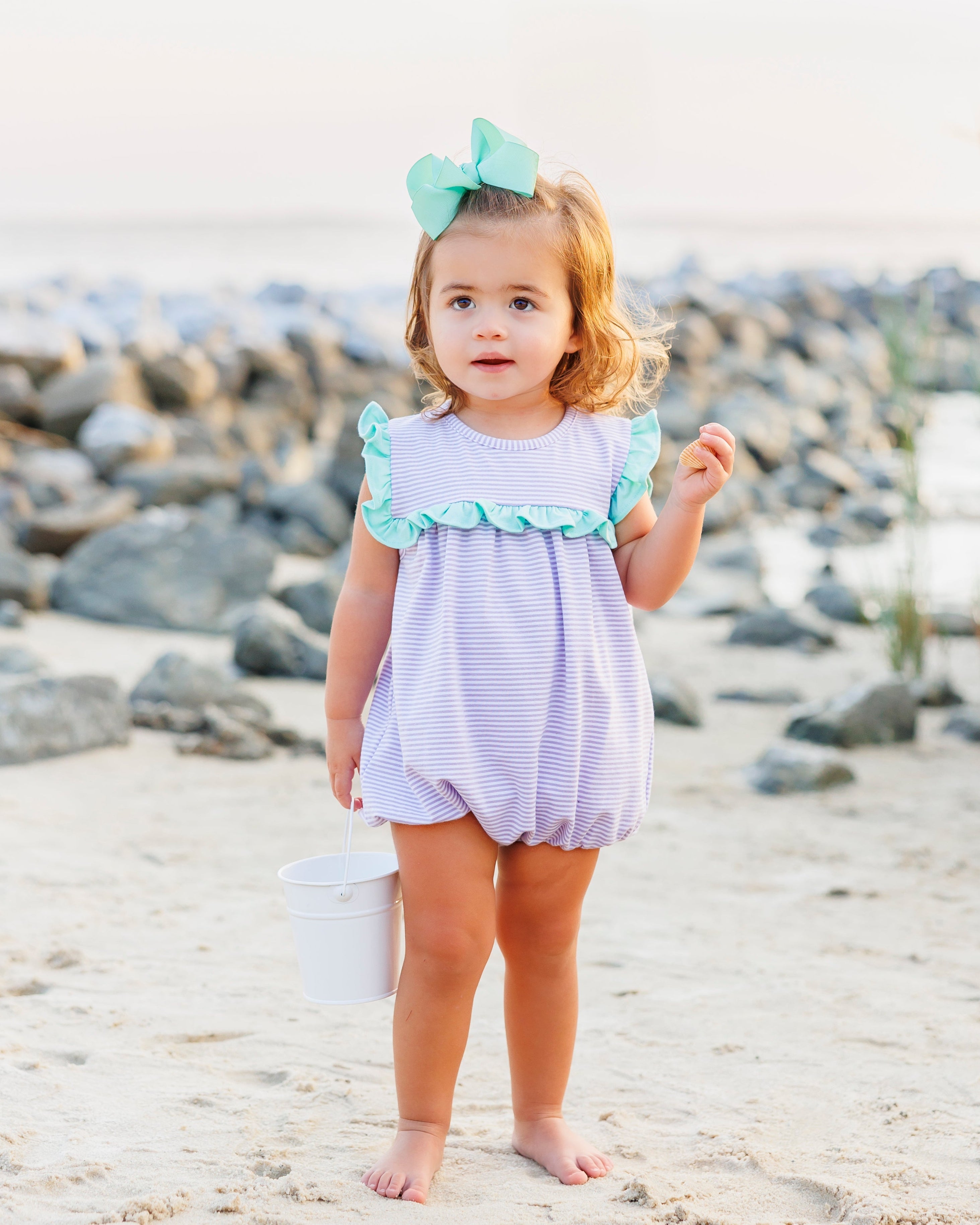 Bella Bubble- Lavender Stripe/Mint