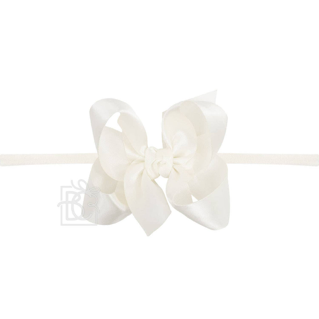 PANTYHOSE HEADBAND W/SATIN BOW