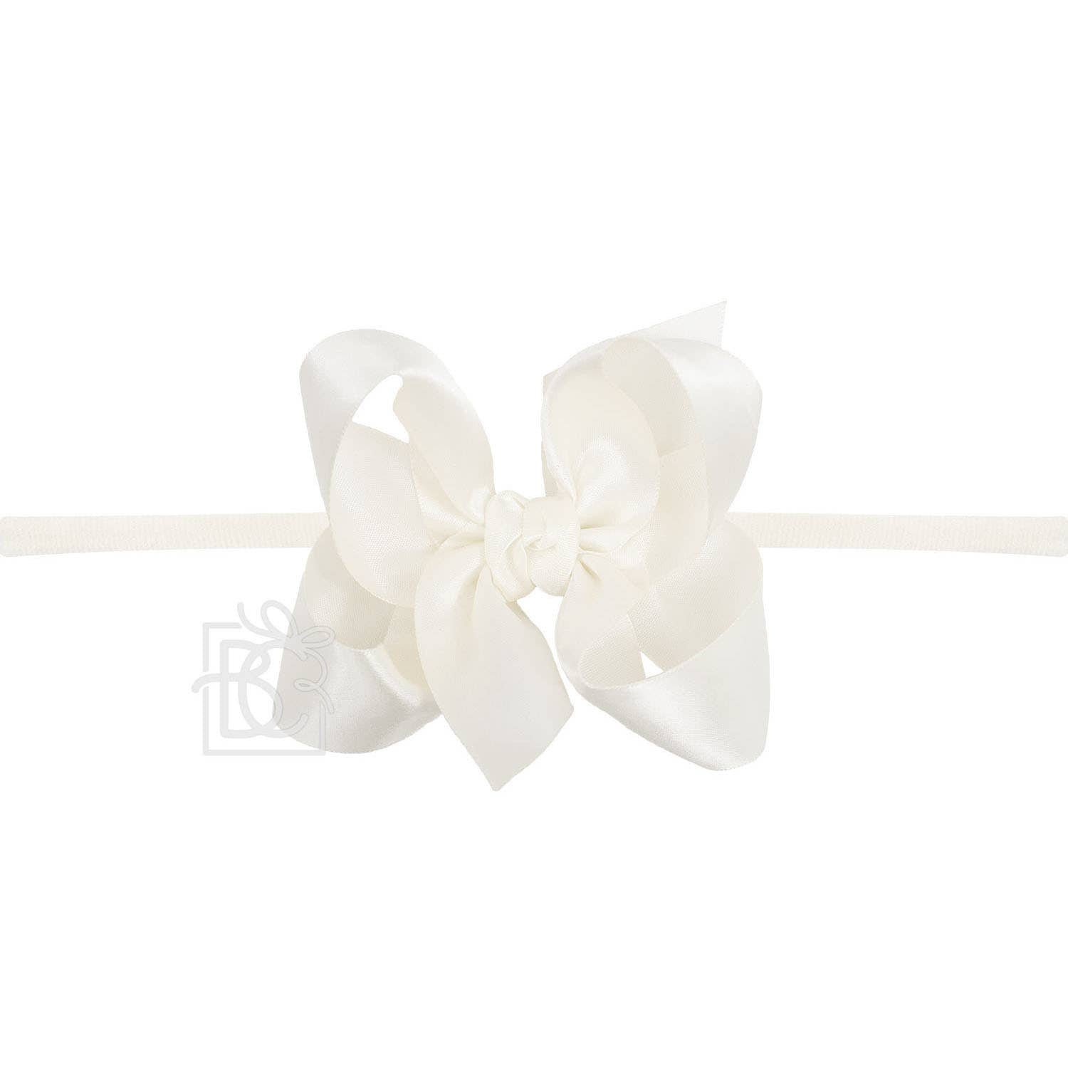 PANTYHOSE HEADBAND W/SATIN BOW