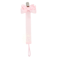 Scalloped Grosgrain Pacifier Clip w/ Detachable Bow