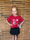 Crimson/White Cheerleader T-Shirt