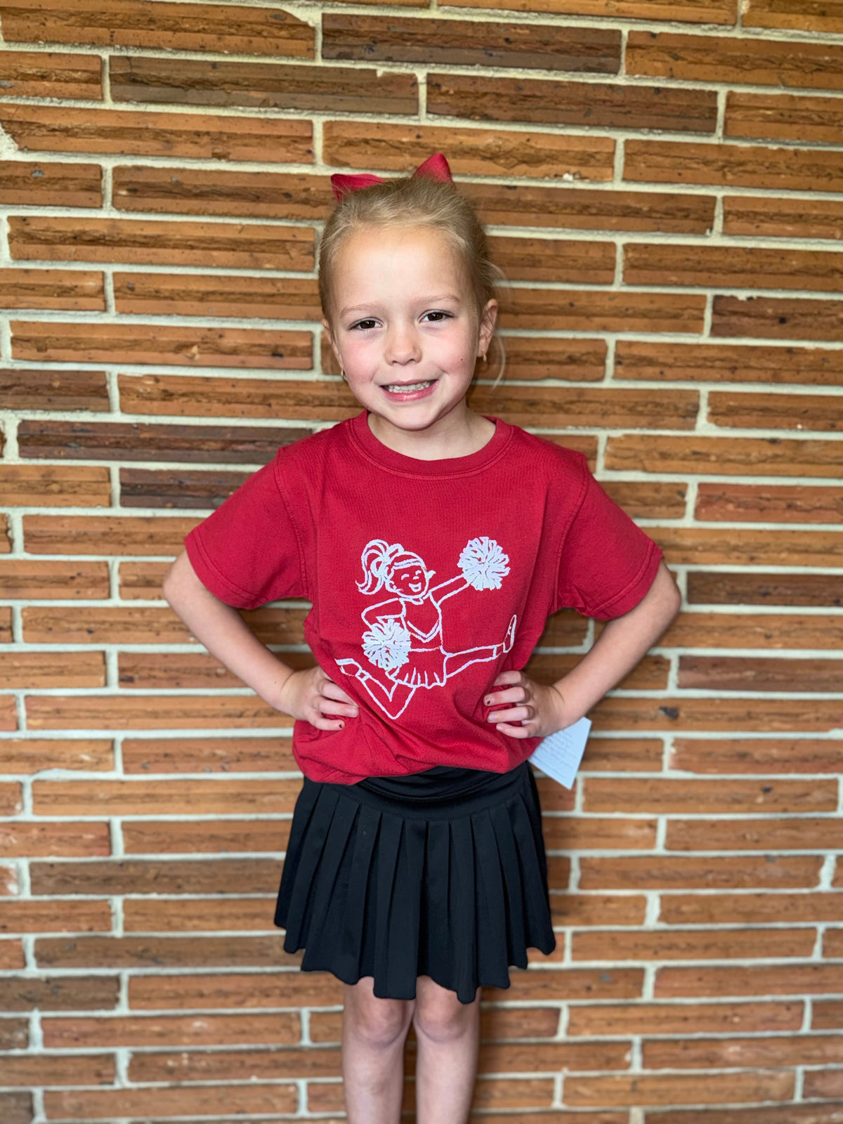 Crimson/White Cheerleader T-Shirt