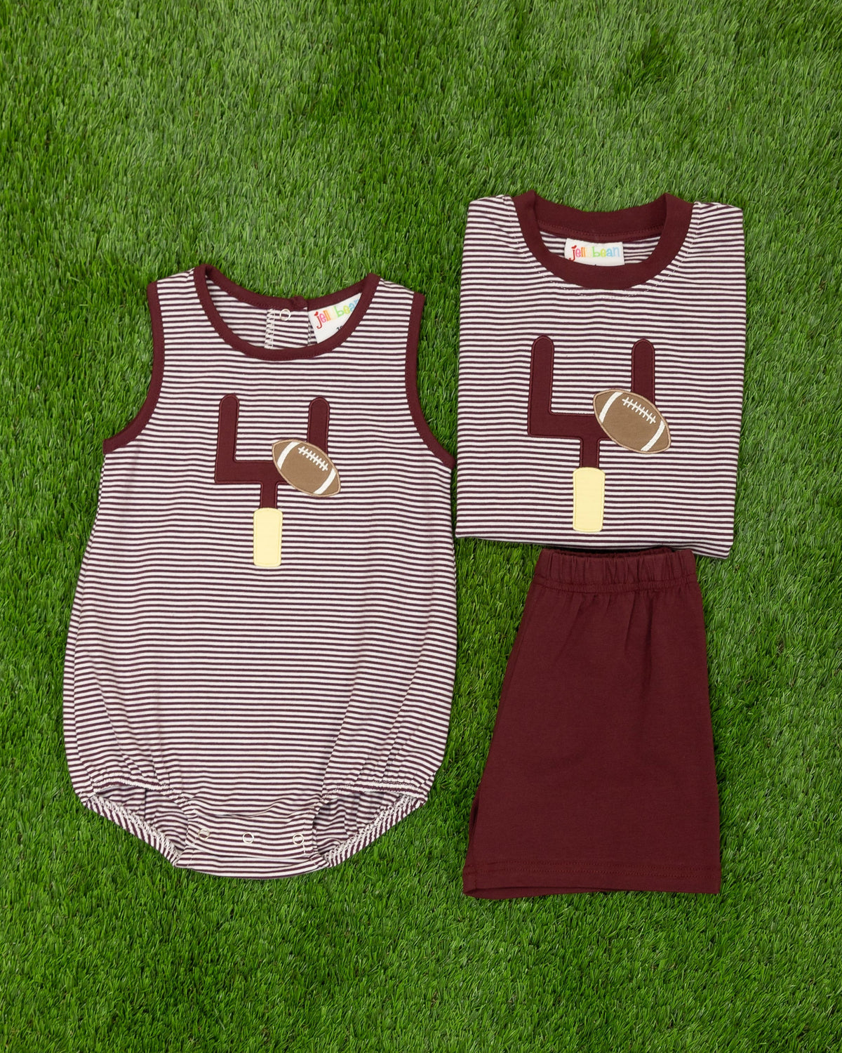 Maroon Striped - Down, Set, Hut Bubble