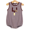 Maroon Striped - Down, Set, Hut Bubble