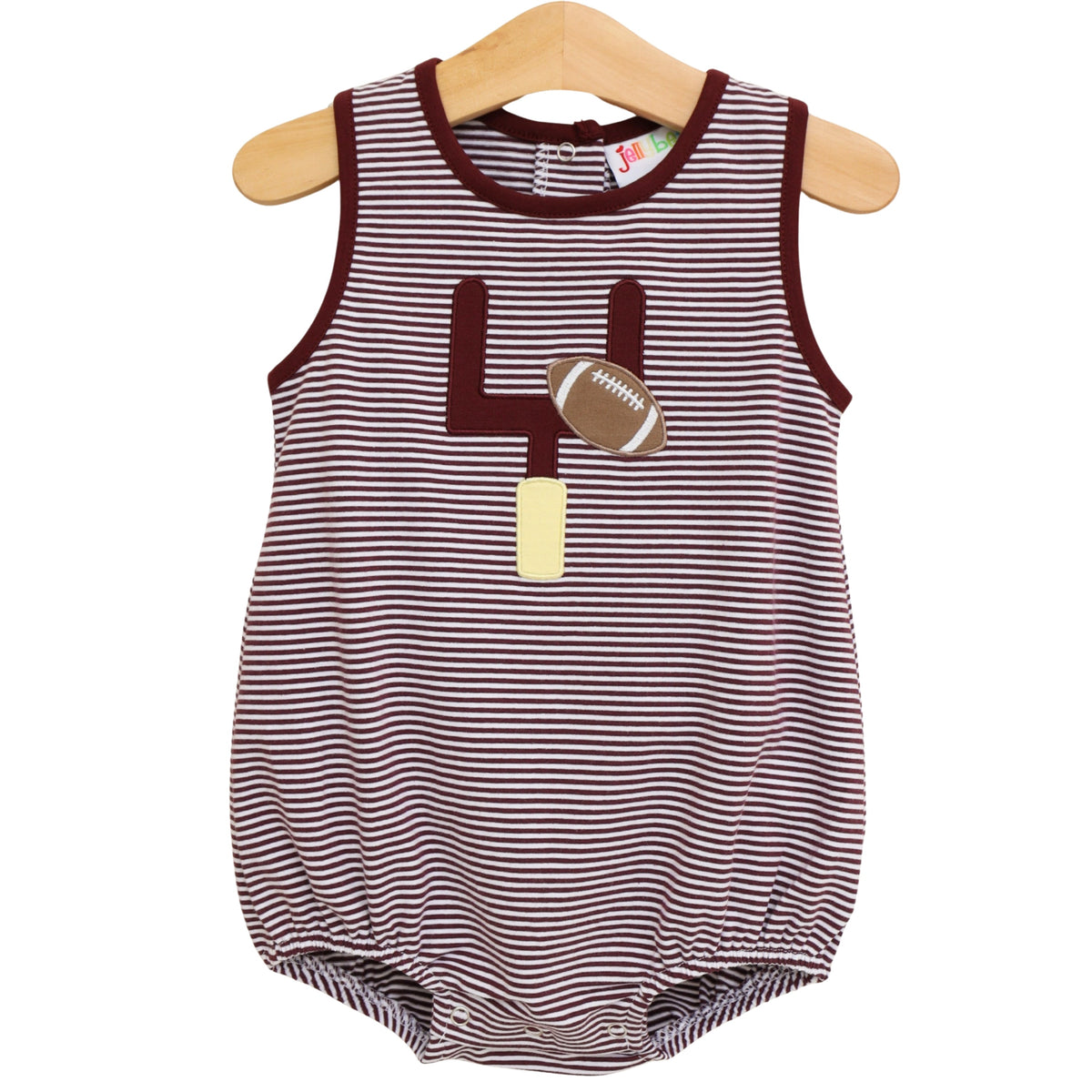 Maroon Striped - Down, Set, Hut Bubble