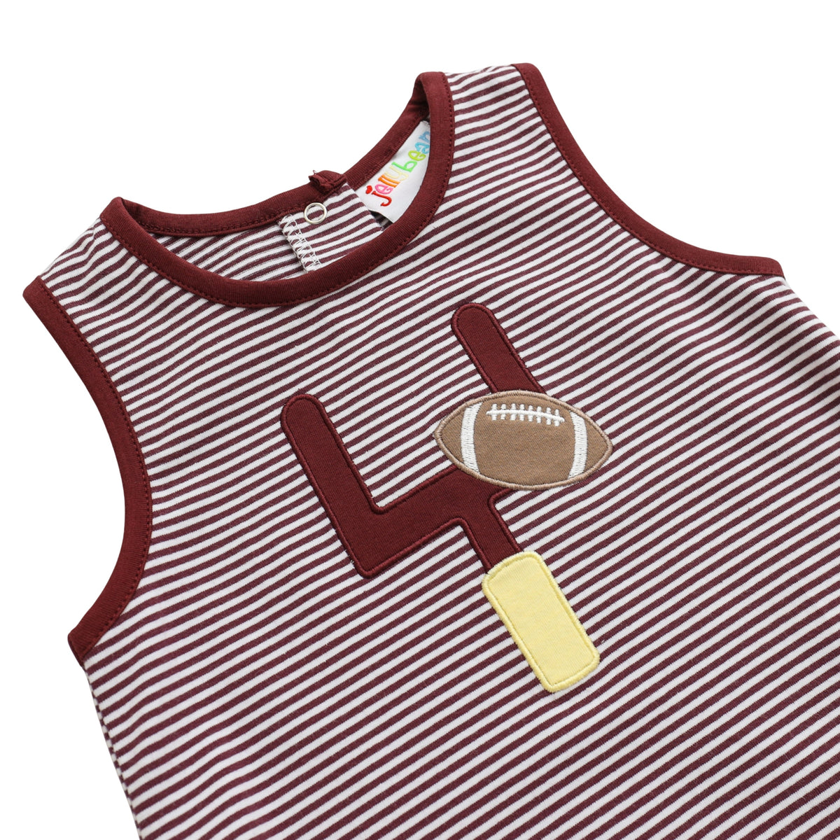 Maroon Striped - Down, Set, Hut Bubble