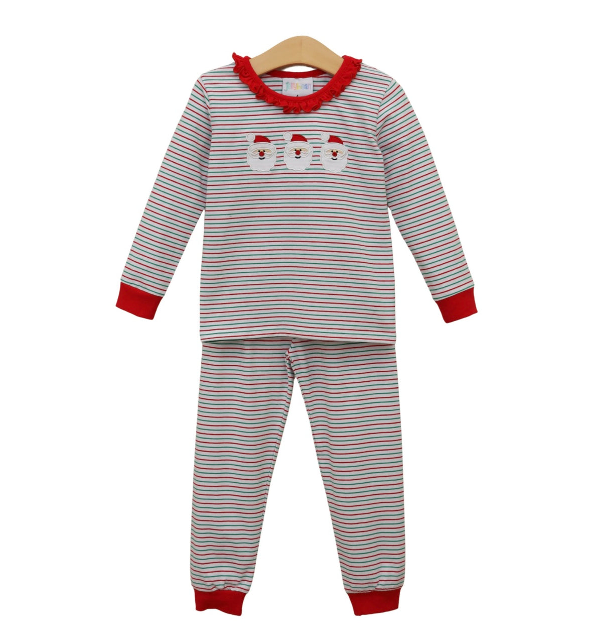 Stripe Santa Ruffle Set