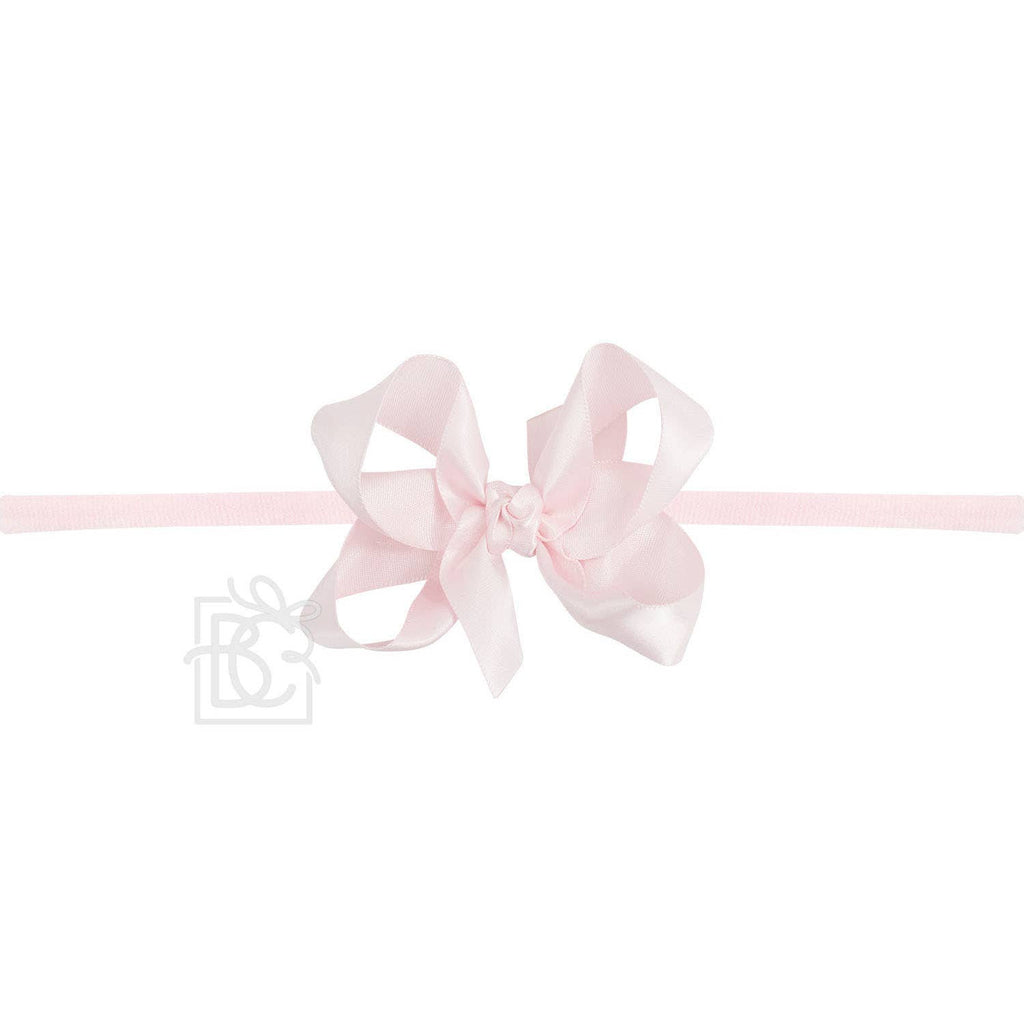 PANTYHOSE HEADBAND W/SATIN BOW